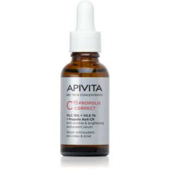 Apivita Bee Tech Concentrates C15 Propolis Correct Serum ser antioxidant pentru un ten mai ferm - imagine 2